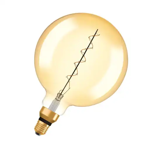 Vintage 1906 LED CLASSIC SLIM FILAMENT Globe DIMMABLE 4.8W 822 Gold E27