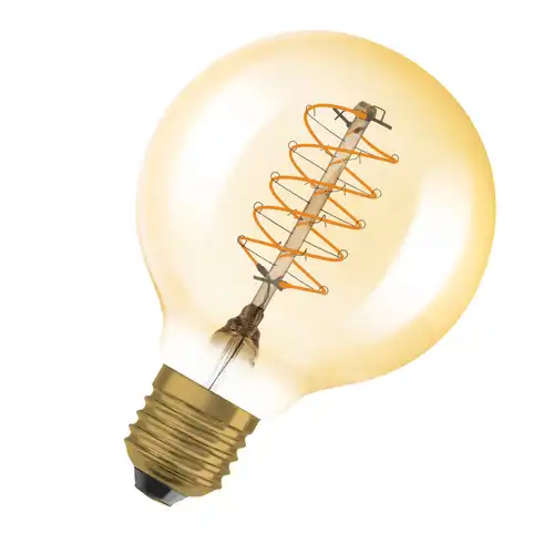 Vintage 1906 LED CLASSIC SLIM FILAMENT Globe DIMMABLE 7W 822 Gold E27