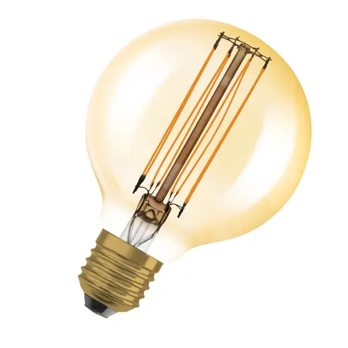 Vintage 1906 LED CLASSIC SLIM FILAMENT Globe DIMMABLE 8.8W 822 Gold E27