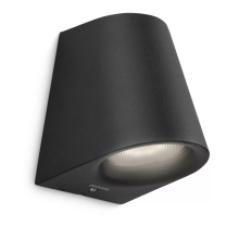 Virga wall lantern black 1x3W SELV