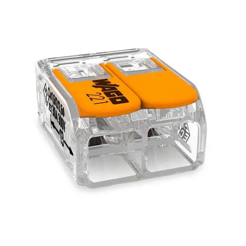 WAGO block terminal 2x0.5-6 mm2 Code:221-612 ; pckg=50pcs