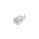 WAGO box terminal 2x0.5-2.5 mm2 Code:2273-202 ; pckg=100pcs