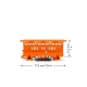WAGO DIN holder for clamps 221 orange Code: 221-500; package=10 pcs.