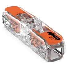 WAGO svorka.instalační s páčkou 0.2-4 mm2 transp/oranž Kód:221-2411