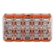 WAGO svorka s páčkou 10x0.14-4 mm2 transp/oranž Kód:221-420