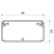 Wiring trunking EKD 80x40, white, 2 m, carton