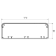 Wiring trunking Elegant EKE 180x60, white, 2 m, carton